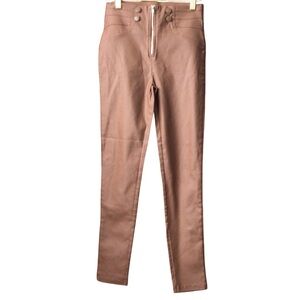 Chocolate USA Brown Faux Leather Pants
